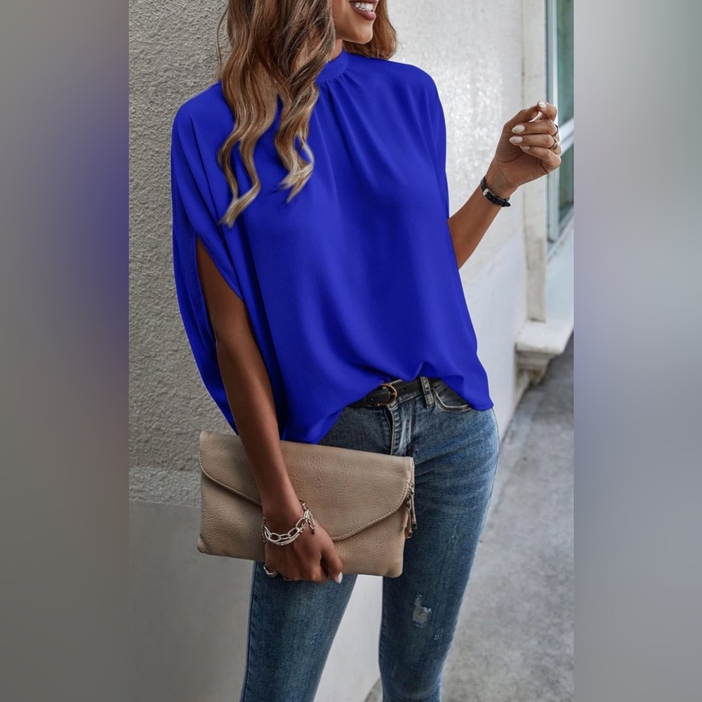 Angashion. Royal Blue Top